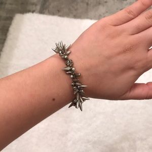 💕2 for $10 Silver Spiked Bracelet